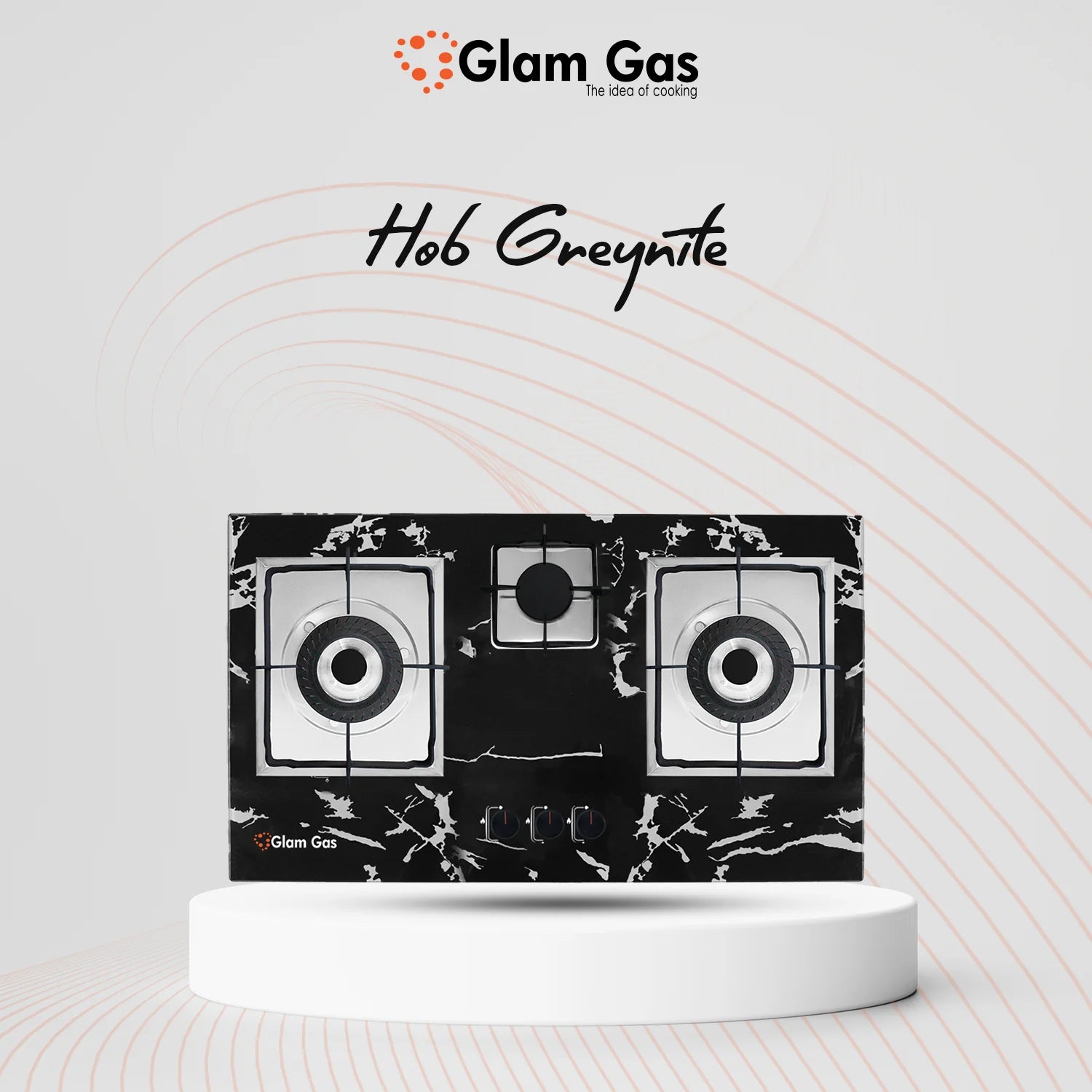Glam Gas Built In Hobs FoodBook GreyNite Square