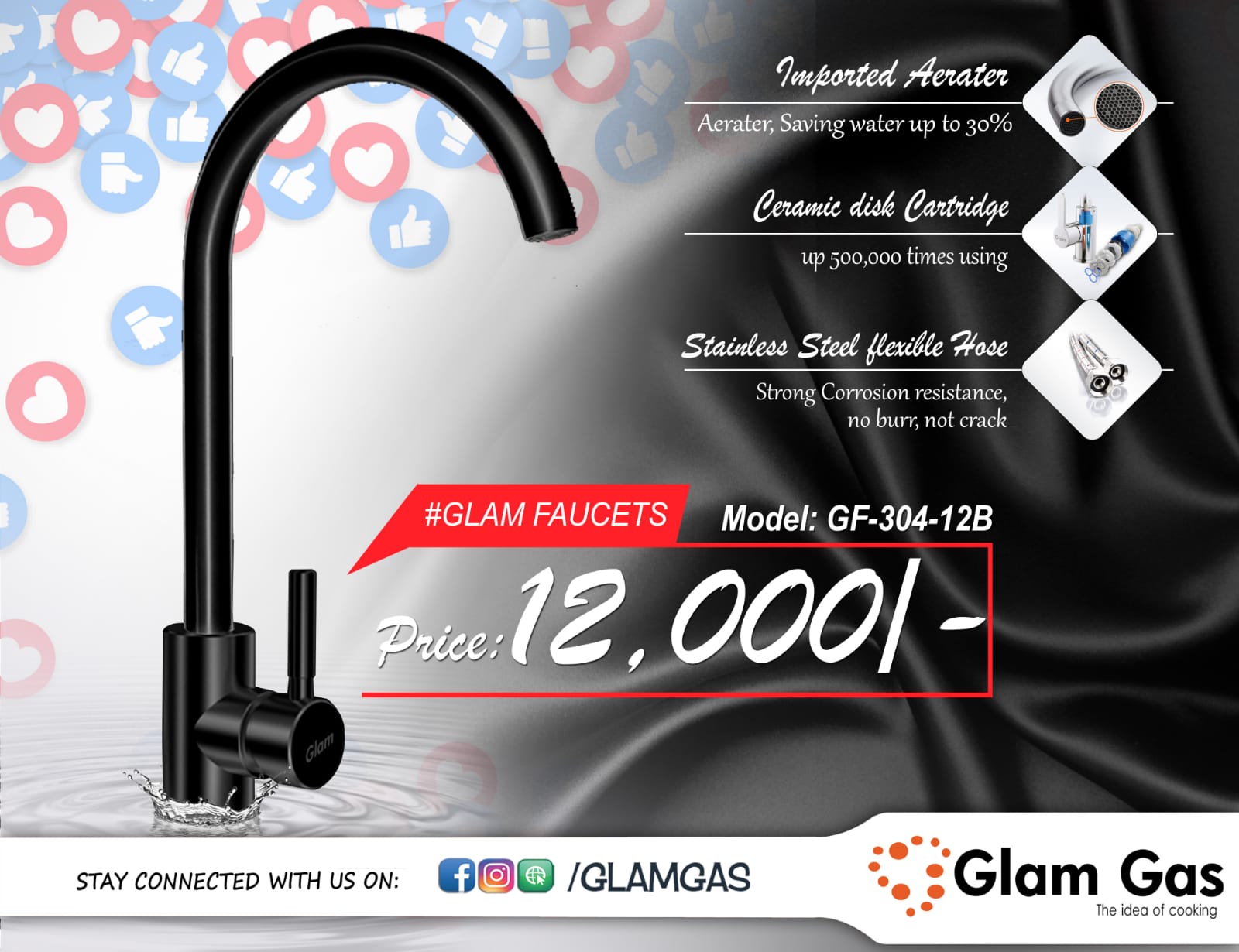 Glam Gas	Faucet 304-12-b