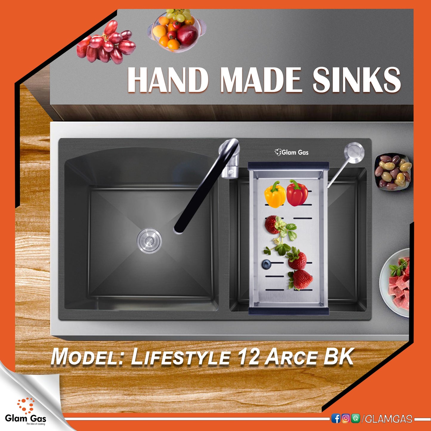 Hand Made Sink Lifestyle 12 ARCE BK