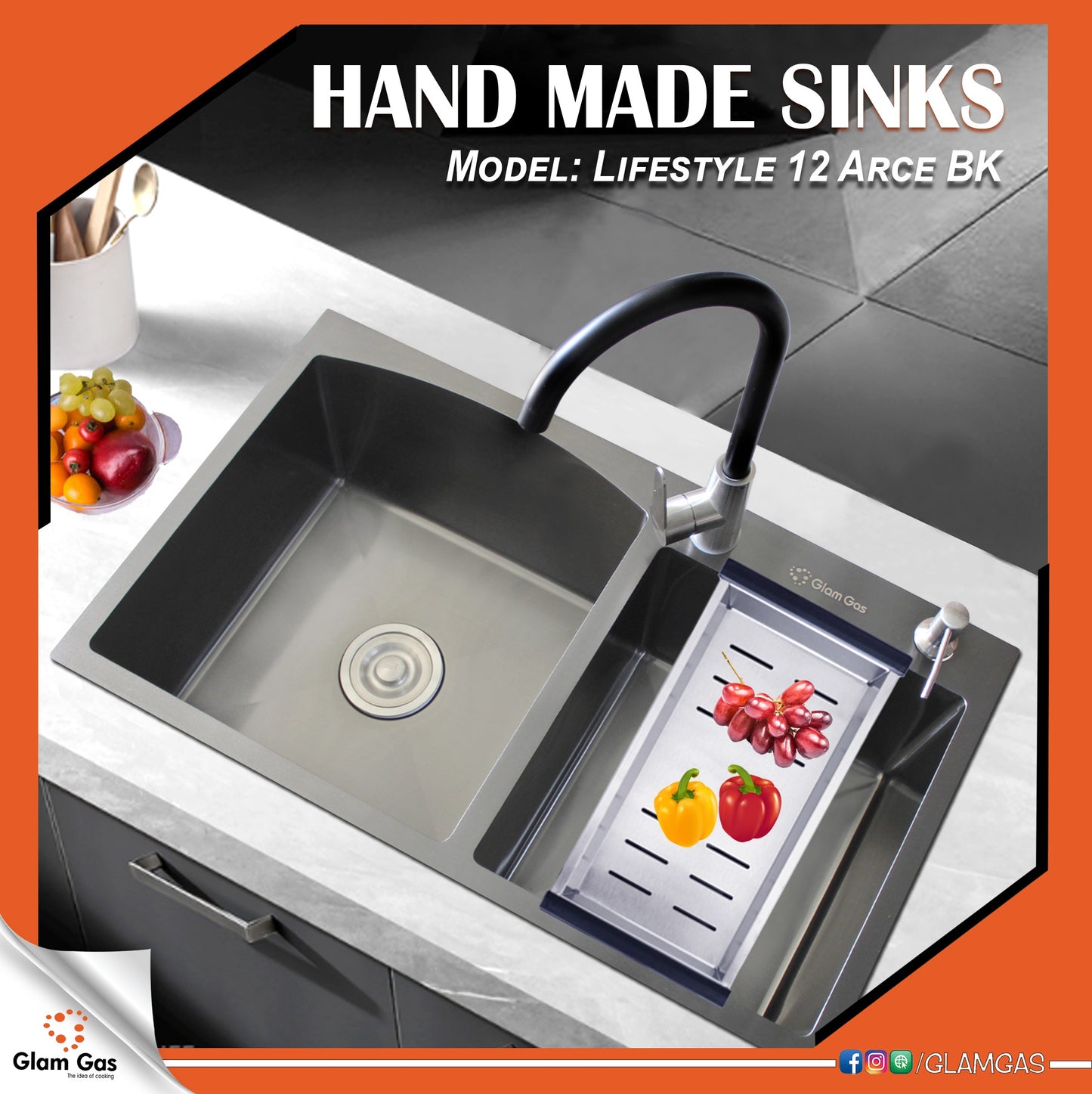 Hand Made Sink Lifestyle 12 ARCE BK