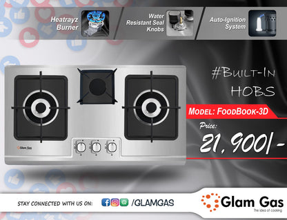 Glam Gas Built In Hobs FoodBook-3D